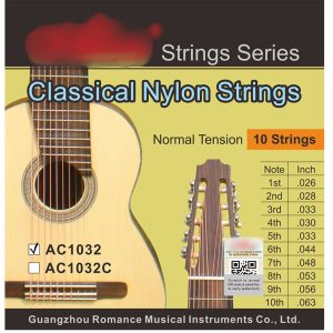 Cuerdas Alice para Guitarra 10 Cuerdas | Cobre y Plata AC1032