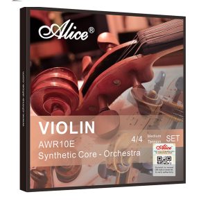Set De Cuerdas Para Violín Synthetic Core Alice AWR10E