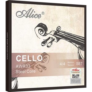 Cuerdas para Cello AWR33 | Núcleo de Acero y Níquel-Cromo