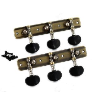 Clavijero Negro Envejecido Para Guitarra Clásica