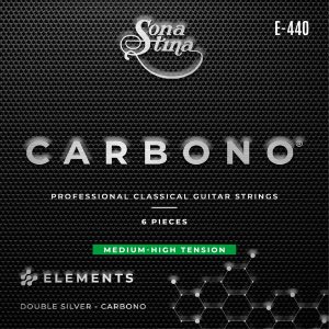Set de Cuerdas Sonatina Guitarra Clásica Nylon Carbón E-440 T.Normal