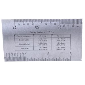 Regla De Acción Baroque De Acero Inox Para Cuerdas Guitarra